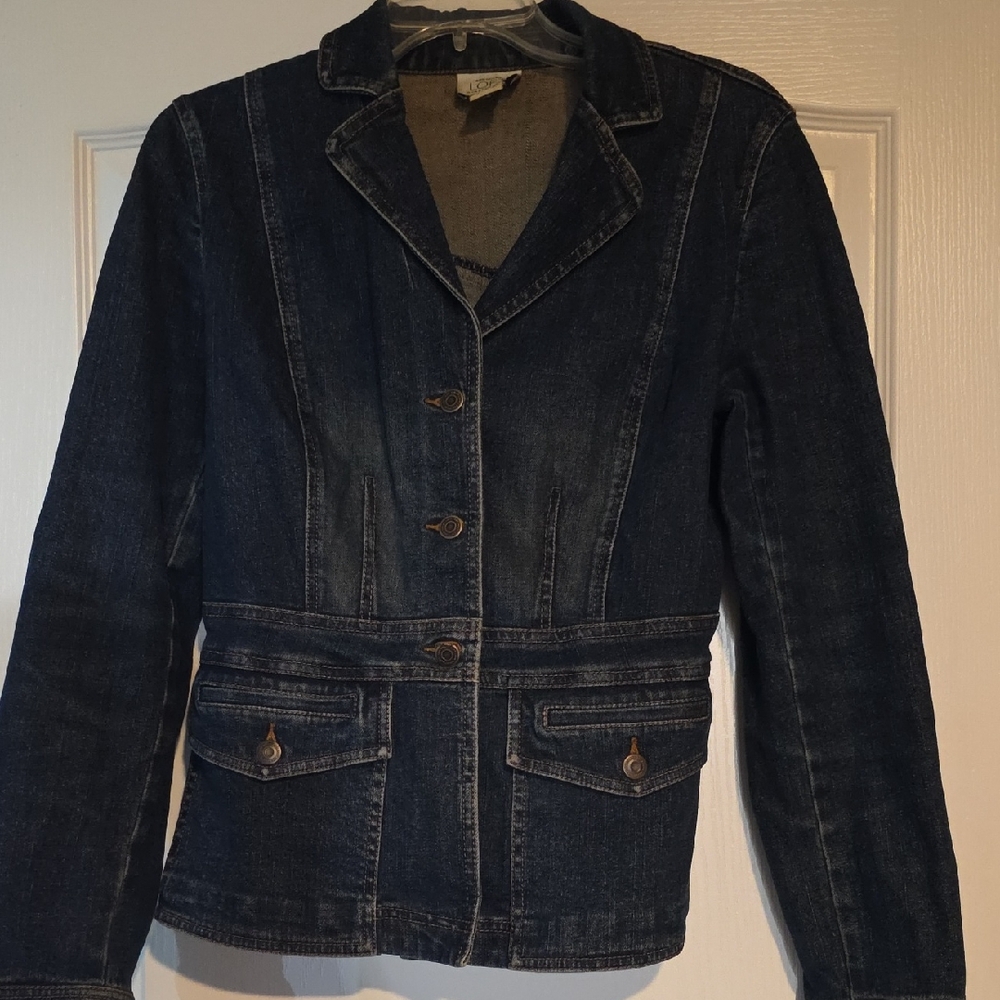 LOFT Dark Blue Jean Jacket